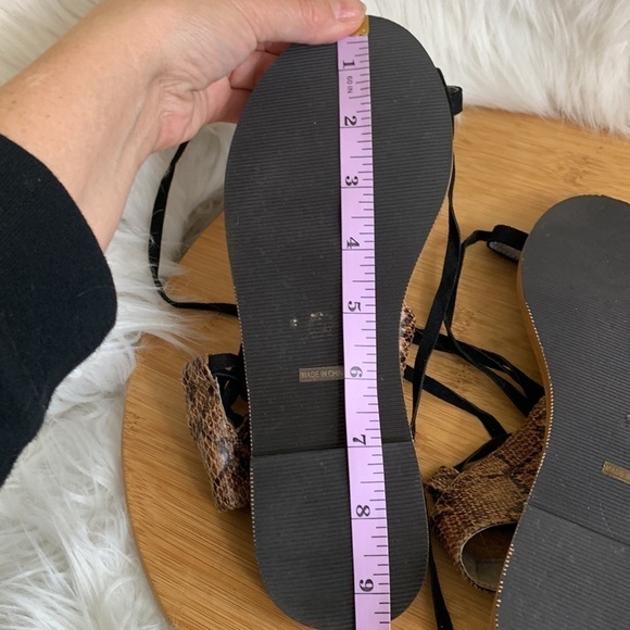 Free People x Faryl Robin Snake Maddox Gladiator Vegan Leather Lace Up Sandals - Picture 8 of 9